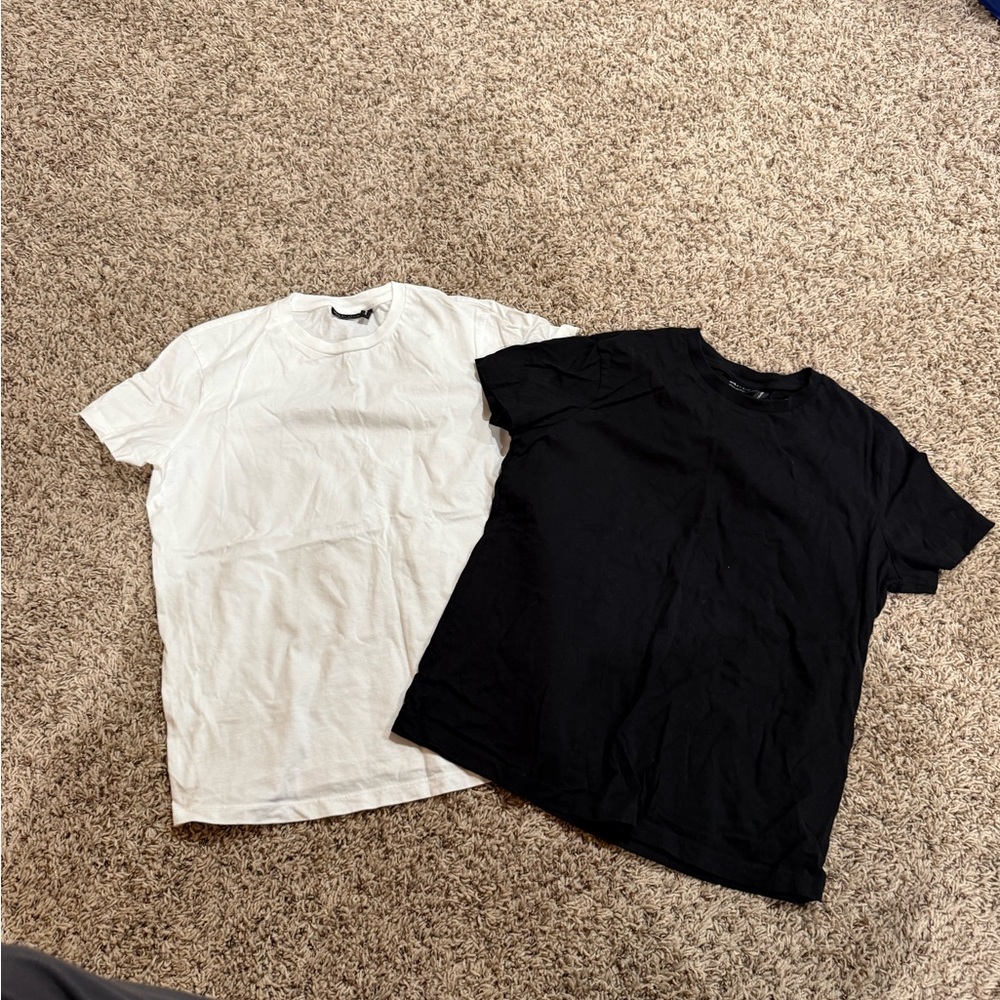 Classic Black and White T-Shirts - Picture 2 of 4